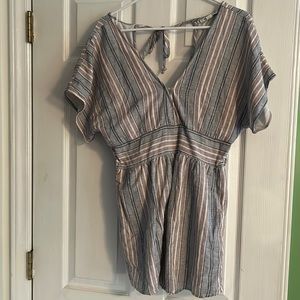 American Eagle Striped Romper